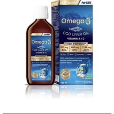 Nutraxin For Kids 150 ml Omega 3 Karışık Meyve Aromalı Yüksek Potansiyelli Vitamin A ve D İçerir