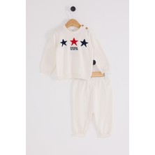 USB2607 - Ekru - U.s. Polo Assn Bebek Erkek Bebek 2li Takım