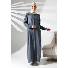 Ihvan Elit Kumaş Gri Aveze Ferace