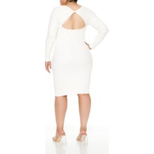 F21 Plus Size Midi Triko Elbise