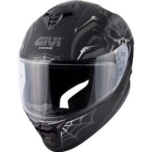 Givi 50.x Arachno Mat Siyah-Gri Kask