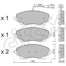 Cıfam 82213790 - Arka Fren Balatası Fıat Ducato-Jumper-Boxer-Movano 21 2.2d Mtj