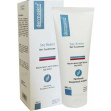Dermoskin Hair Conditioner 200 ml Hacim Veren Saç Kremi - Diş Beyazlatıcı Köpük Hediye
