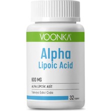 Voonka Alpha Lipoic Acid 600MG 32 Kapsül Gıda Takviyesi - Diş Beyazlatıcı Köpük Hediye