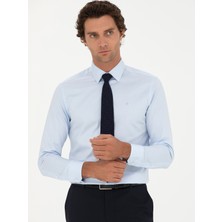 Cacharel Erkek Açık Mavi Slim Fit Uzun Kollu Gömlek 50282341-VR003