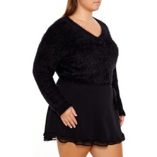 F21 Plus Size Yumuşak Hırka