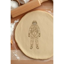Astronot Kurabiye Kalıbı, Hamur Şekillendirici, Bisküvi Kalıbı, Kolay Kesim Ucu