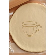 Kahve Fincanı Kurabiye Kalıbı, Hamur Şekillendirici, Bisküvi Kalıbı, Kolay Kesim Ucu