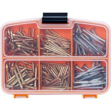 260 Adet Paslanmaz Beton Çivisi Seti - 3 Çeşit Çelik Beton, Duvar, Parke Çivisi