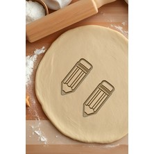 Kalem Kurabiye Kalıbı, Hamur Şekillendirici, Bisküvi Kalıbı, Kolay Kesim Ucu