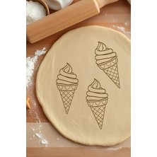 Dondurma Kurabiye Kalıbı, Hamur Şekillendirici, Bisküvi Kalıbı, Kolay Kesim Ucu