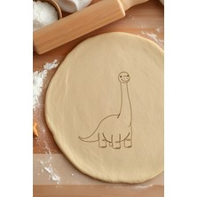 Sevimli Brontosaurus Kurabiye Kalıbı, Hamur Şekillendirici, Bisküvi Kalıbı, Kolay Kesim Ucu
