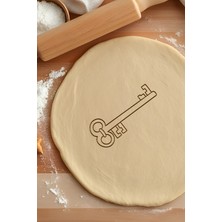 Antik Anahtar Kurabiye Kalıbı, Hamur Şekillendirici, Bisküvi Kalıbı, Kolay Kesim Ucu