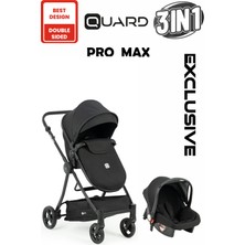 Quard Promax Travel Sistem Bebek Arabası Siyah