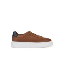 Ziya, Erkek Hakiki Deri Sneaker 1531026ZH12 Taba