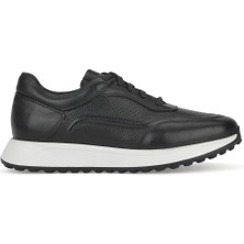 Ziya, Erkek Hakiki Deri Sneaker 1531026Z290 Siyah