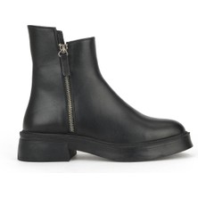 Ziya, Kadın Hakiki Deri Bot 153359Z343 Siyah