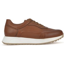 Ziya, Erkek Hakiki Deri Sneaker 1531026Z290 Taba