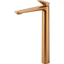 Olive Antik Gold Çanak (Yüksek Tip) Lavabo Bataryası