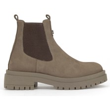 Ziya, Kadın Hakiki Deri Bot 153359Z3102 Vizon