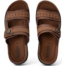 Enova Şık ve Konforlu Erkek Terlik –Rahat Taban, Kaliteli Suni Deri, Ev ve Dışarıya Uygun