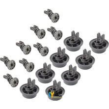 Beko Uyumlu Bulaşık Makinesi Sepet Tekerleği 8 Alt 8 Üst Teker Takımı