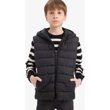 DeFacto Erkek Çocuk Su Geçirmez Kapüşonlu Fermuarlı Şişme Yelek E7497A825AU