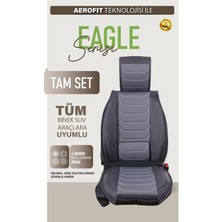 Mitsubishi Colt Uyumlu Oto Koltuk Kılıfı Deri, Kumaş Elegance Füme