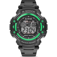 Ticarto Rwr Collection Genç-Çocuk Dijital Yeşil Silikon Kol Saati TCTSR004605S0286