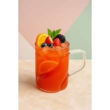 2 Li Borosilikat Cam Kulplu Pinterest Model Bardak Kupa 300ML