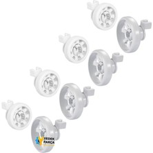 Siemens Uyumlu SN33300 Bulaşık Makinesi Sepet Tekerleği 4 Alt 4 Üst Teker Takımı