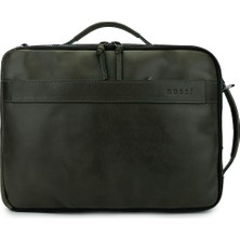Bruno Rossi Bag Erkek Hakiki Deri Yeşil Sırt Çantası 1048 331 Erk Canta SK24-25 Verde