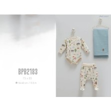 Caramell My Baby Kumsal Coton Body & Pantolon & Muslin Battaniye 3 Lü Basic Set  2183 mint yeşili