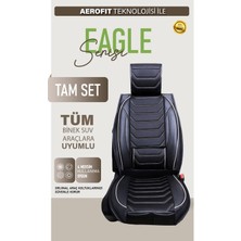 Tofaş Doğan 1.6 Ie Uyumlu Oto Koltuk Kılıfı Deri, Kumaş Elegance Siyah Beyaz