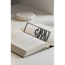 Gün Batımı Kitap Ayracı, Modern Tasarım, Hafif ve Şık 2’li, Siyah ve Beyazın Modern Uyumu