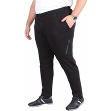 Starbattal Büyük Beden Classic Eşofman Altı Sıyah 25500 Erkek Rahat Kalıp Orta Kalınlık