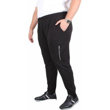 Starbattal Büyük Beden Classic Eşofman Altı Dik Fermuarlı 25501 Sıyah