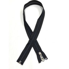 Eşofman Mont Fermuarı / 74 cm /siyah Koyu Petrol Dikiş / MSN016