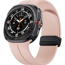 Microsonic Samsung Galaxy Watch 8 Classic 46MM Kordon Ribbon Line Pembe