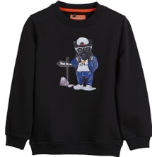 Panther Siyah Çocuk Sweatshirt