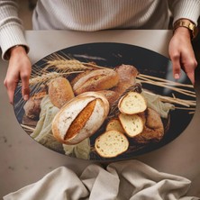 Cozy Co: Temperli Cam Elips Kesme ve Sunum Tablası, Kesme Tahtası, Kesme Tablası, Sunumluk, CKT001