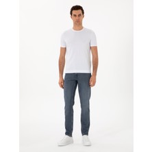 Cacharel Erkek Koyu Lacivert Slim Fit Pamuklu Jean Pantolon 50298879-VR100