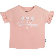 Pixie Pembe Baskılı Kız Çocuk Tişört