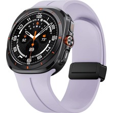 Microsonic Samsung Galaxy Watch 8 44MM Kordon Ribbon Line Lila