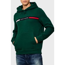 Tommy Hilfiger Pamuk Karışımlı Regular Fit Kanguru Cepli Kapüşonlu Sweat Erkek Sweat MW0MW37361 L6K