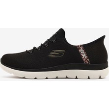 Skechers Summits Leopard Chic Kadın Siyah Spor Ayakkabı 150275TK Bkmt