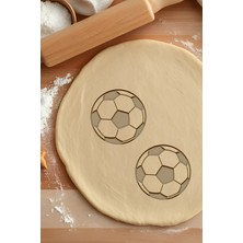Futbol Topu Kurabiye Kalıbı, Hamur Şekillendirici, Bisküvi Kalıbı, Kolay Kesim Ucu