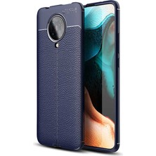 Xiaomi Redmi K30 Pro Kılıf Omsy Niss Silikon Kapak-Lacivert