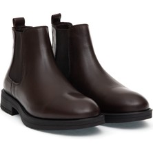 Pierre Cardin Erkek Kahverengi %100 Deri Kauçuk Taban Chelsea Bot 50318873-VR029