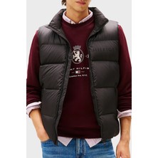 Tommy Hilfiger Kapitoneli Su Itici Regular Fit Dik Yaka Şişme Yelek Erkek Yelek MW0MW41360 Bds